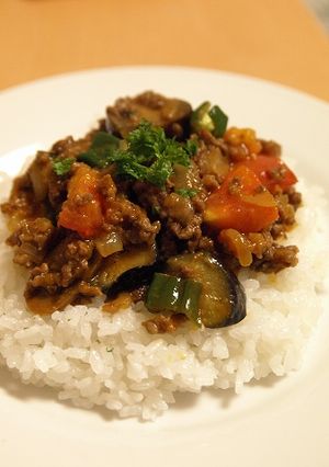 野菜たっぷり☆なすとトマトのドライカレー-レシピのメイン写真