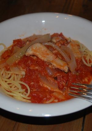 ツナとトマトの濃厚スープパスタ-レシピのメイン写真