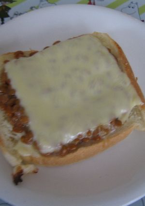 納豆トースト-レシピのメイン写真