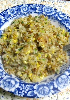 しっとりおいしい♪納豆チャーハン-レシピのメイン写真