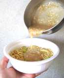 焼そばUFO餅で作った雑煮あんかけUFO