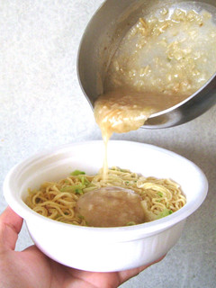 焼そばUFO餅で作った雑煮あんかけUFO-レシピのメイン写真