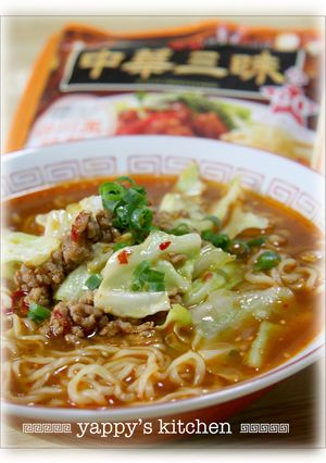 しゃきしゃきキャベツの坦々風みそラーメン-レシピのメイン写真