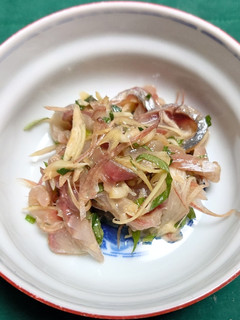 アジと香味野菜の生姜ポン酢和え-レシピのメイン写真