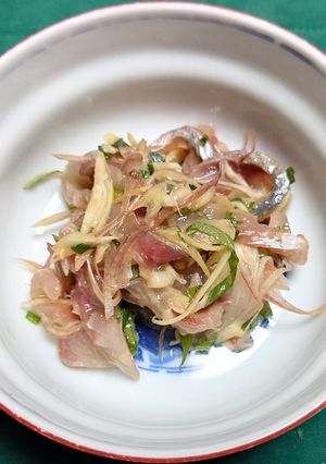 アジと香味野菜の生姜ポン酢和え-レシピのメイン写真