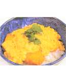 ソウハチフライのチーズ玉子丼