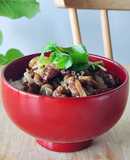 簡単☆牛肉炒め煮☆牛丼で疲労回復☆みつば