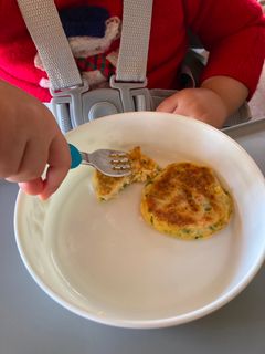 【離乳食後期】野菜と豆腐のお好み焼き風-レシピのメイン写真