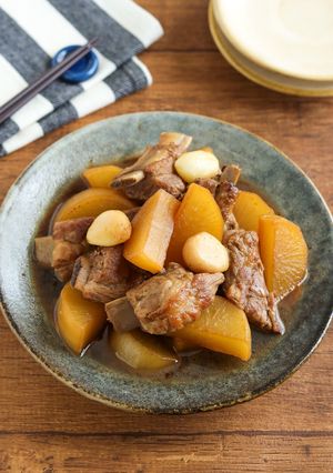 調味料は大さじ2！スペアリブと大根の煮物-レシピのメイン写真