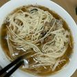 ぶり大根の煮汁でそうめん
