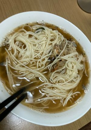 ぶり大根の煮汁でそうめん-レシピのメイン写真