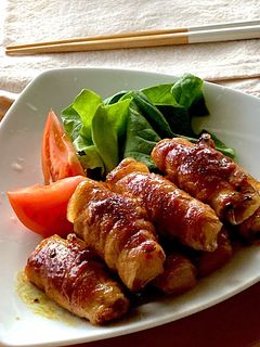 *長芋の豚肉巻きカレー甘辛焼き*-レシピのメイン写真