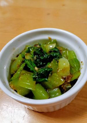 チャチャっと！チンゲンサイの海苔の佃煮和え-レシピのメイン写真