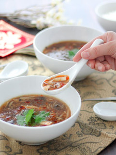 きのこと豆腐の酸辣湯(サンラータン)-レシピのメイン写真