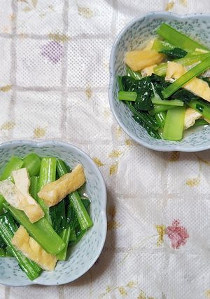 小松菜と油揚げのおひたし-レシピのメイン写真