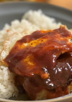ロコモコ丼-レシピのメイン写真