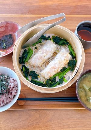 ライスペーパーの蒸し餃子-レシピのメイン写真