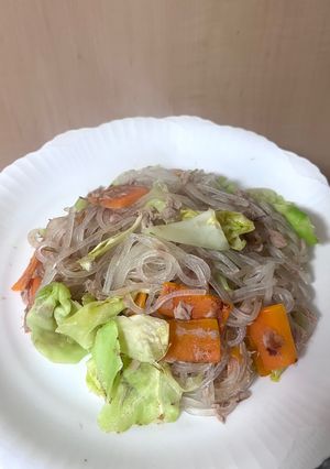【グルテンフリー 】マロニー鶏白湯味炒め-レシピのメイン写真