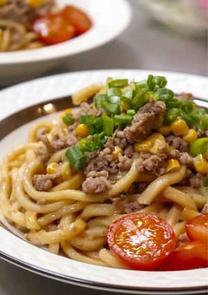 【ワンボウル10分♪】レンチンまぜうどん-レシピのメイン写真