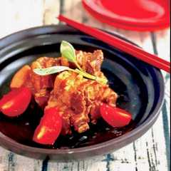 รูปของ 圧力鍋★豚バラ肉と長葱で簡単！豚の角煮