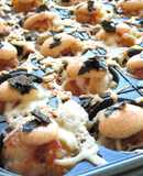 【 にんにく醤油焼きおにぎり明太マヨ 〗