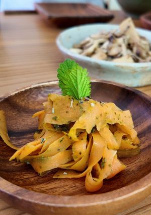 人参パスタの明日葉ソース-レシピのメイン写真