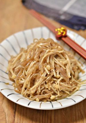 しらたきとえのきの炒り煮-レシピのメイン写真