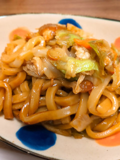 簡単!ホルモン焼うどん-レシピのメイン写真