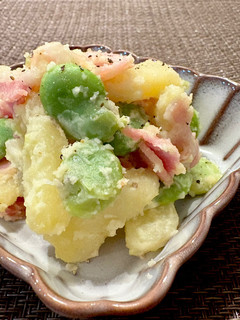 そら豆とベーコンのポテサラ風-レシピのメイン写真