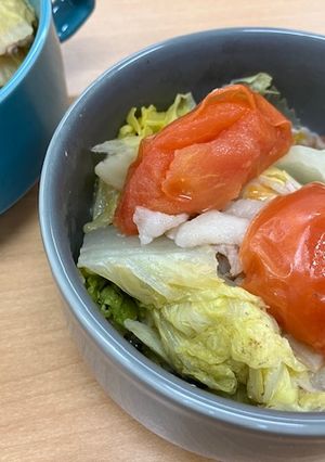 簡単！白菜・豚バラ・トマトの蒸煮-レシピのメイン写真