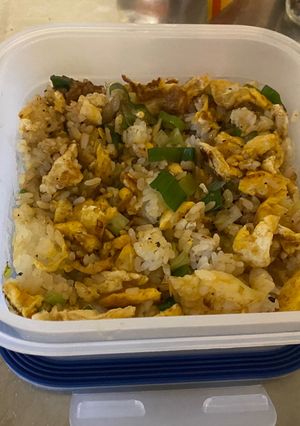焼き鳥缶で爆速、節約チャーハン弁当-レシピのメイン写真