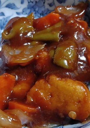 レンジで簡単!ナゲットで酢豚風-レシピのメイン写真