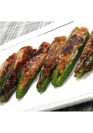 明太チーズのししとう肉詰め★動画あり★-レシピのメイン写真