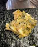 新玉ねぎとあおさの納豆巻き巻き