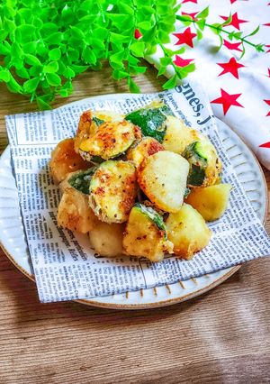☆ズッキーニとポテトのチーズからあげ☆-レシピのメイン写真