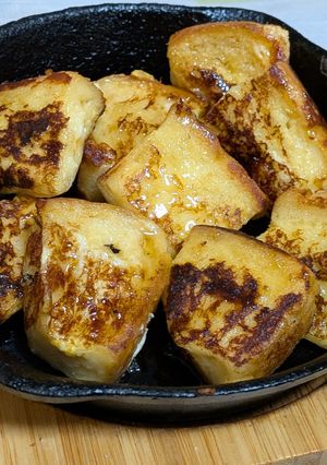 すき焼きの残った卵でフレンチトースト-レシピのメイン写真