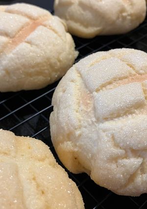 捏ねない メロンパン-レシピのメイン写真
