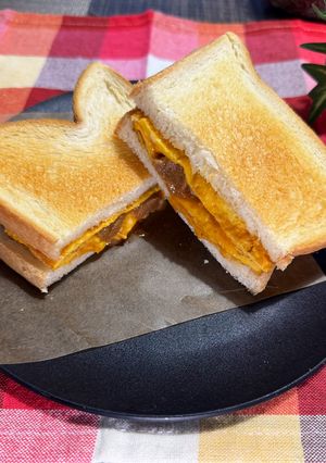 絶品サクふわ！ミートボールの厚焼き卵サンド-レシピのメイン写真