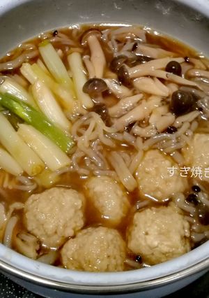 すき焼きの割り下にも、天丼つゆで鍋-レシピのメイン写真