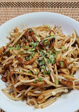 🤍竹輪ともやしの焼そばソース炒め-レシピのメイン写真