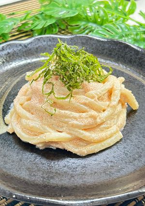 簡単！めんたいマヨポン酢うどん-レシピのメイン写真