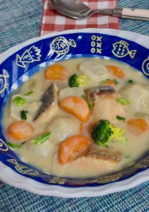 鮭とかぶのクリーム煮♪-レシピのメイン写真