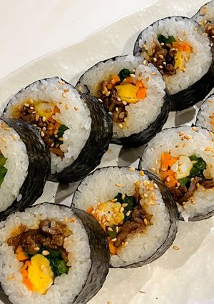 小松菜入りキンパ-レシピのメイン写真