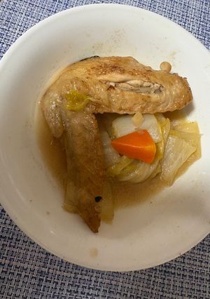 鶏手羽先と白菜の煮物-レシピのメイン写真