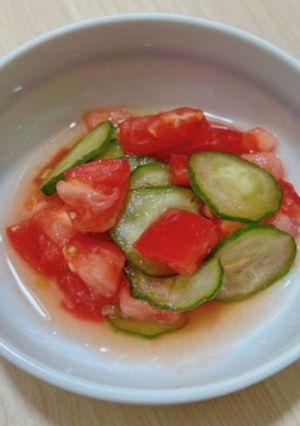 きゅうりとトマトの酢の物-レシピのメイン写真
