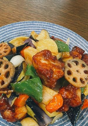 大戸屋さん風｜鶏と野菜の黒酢あん-レシピのメイン写真
