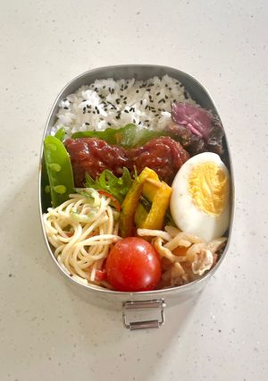 ハンバーグ弁当🩷-レシピのメイン写真
