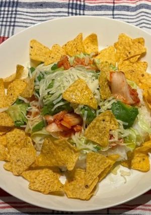 災害時でも作れるタコライス風料理-レシピのメイン写真