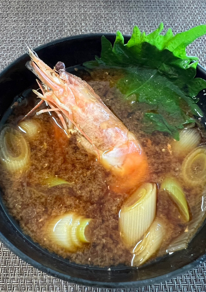 海老🦐とたっぷり長ネギのお味噌汁-レシピのメイン写真