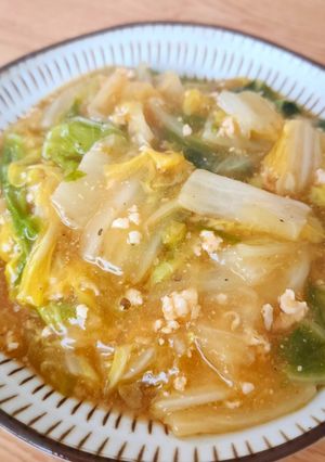 白菜と鶏ひき肉のピリ辛あんかけ-レシピのメイン写真